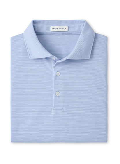 Peter Millar Men's Ryles Crown Flex Cotton Polo - Cloudy Blue - SM