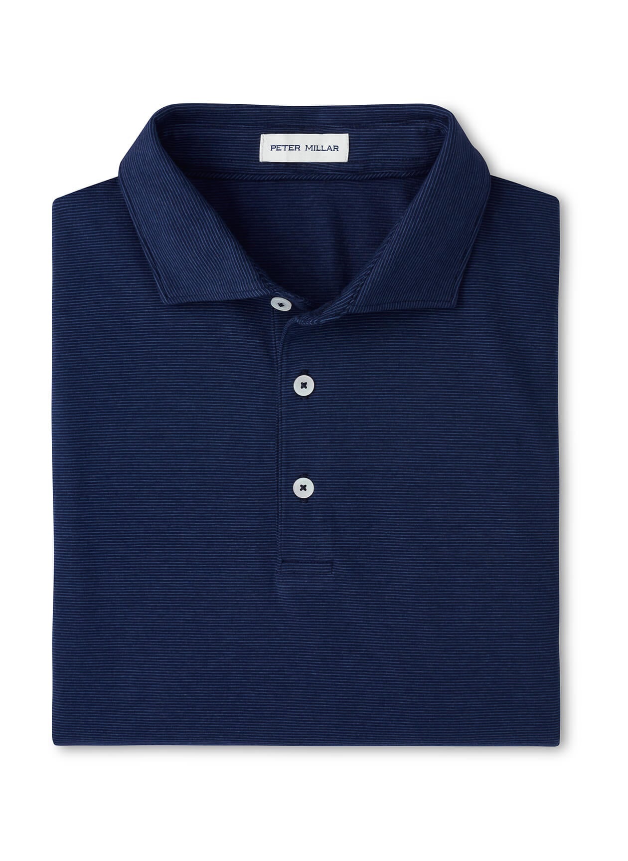 Peter Millar Men's Ryles Crown Flex Cotton Polo - Cloudy Blue - MD