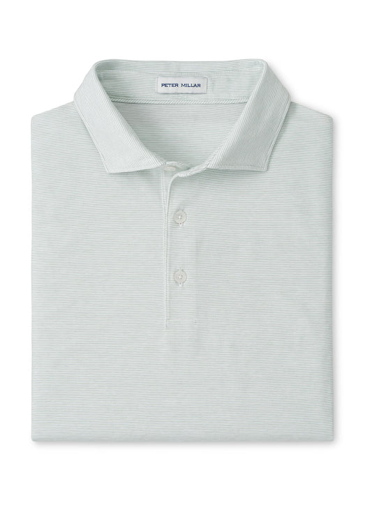 Peter Millar Men's Ryles Crown Flex Cotton Polo - Cloudy Blue - LG