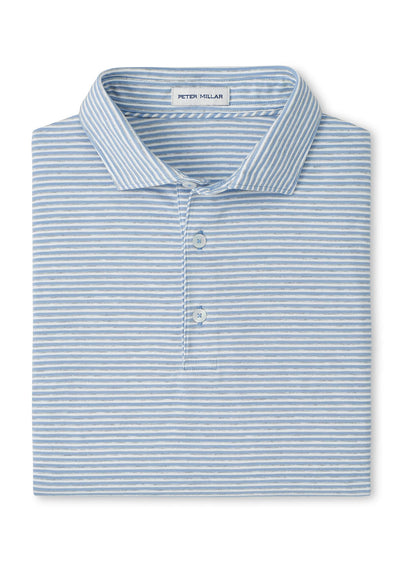 Peter Millar Men's Calvert Crown Flex Cotton Polo - Cloudy Blue - SM