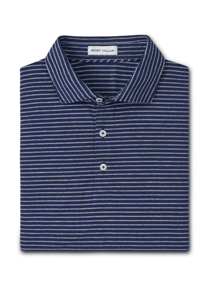 Peter Millar Men's Gilman Crown Flex Cotton Polo - Grey Heather - MD
