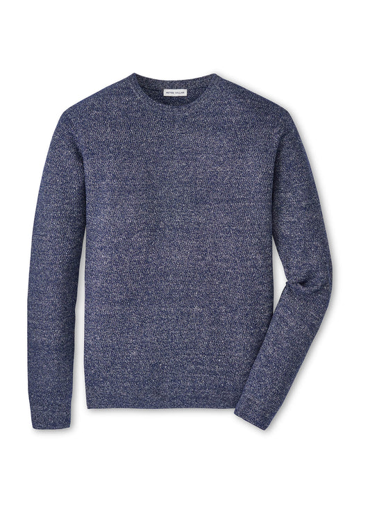 Peter Millar Men's Crosswinds Textured Crewneck Sweater - Ivory - MD