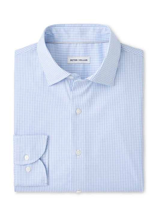 Peter Millar Men's Conway Crown Lite Cotton-Stretch Sport Shirt SP26 - Chili Red - MD