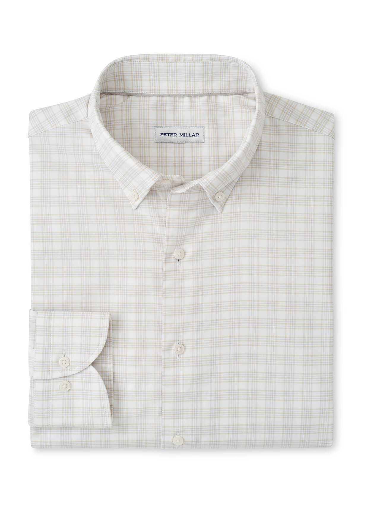 Peter Millar Men's Douglas Crown Lite Cotton-Stretch Sport Shirt - Gale Grey - MD