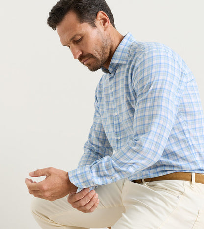 Peter Millar Men's Waterrock Cotton Lyocell Sport Shirt