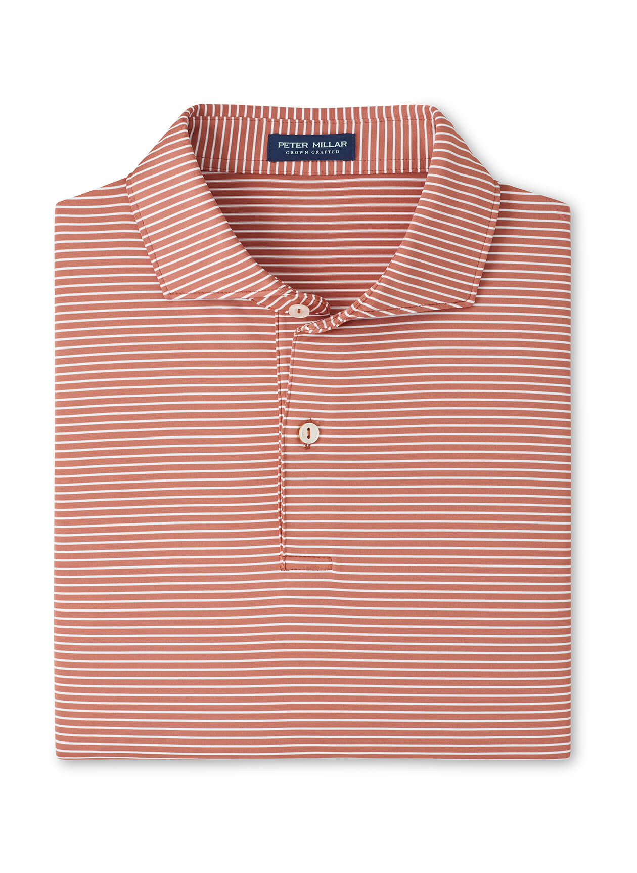 Peter Millar Men's Ballad Performance Jersey Polo SP26 - Faded Scarlet - SM