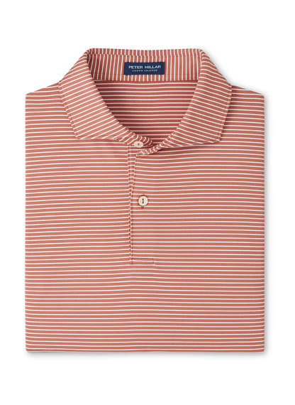 Peter Millar Men's Ballad Performance Jersey Polo SP26 - Faded Scarlet - SM