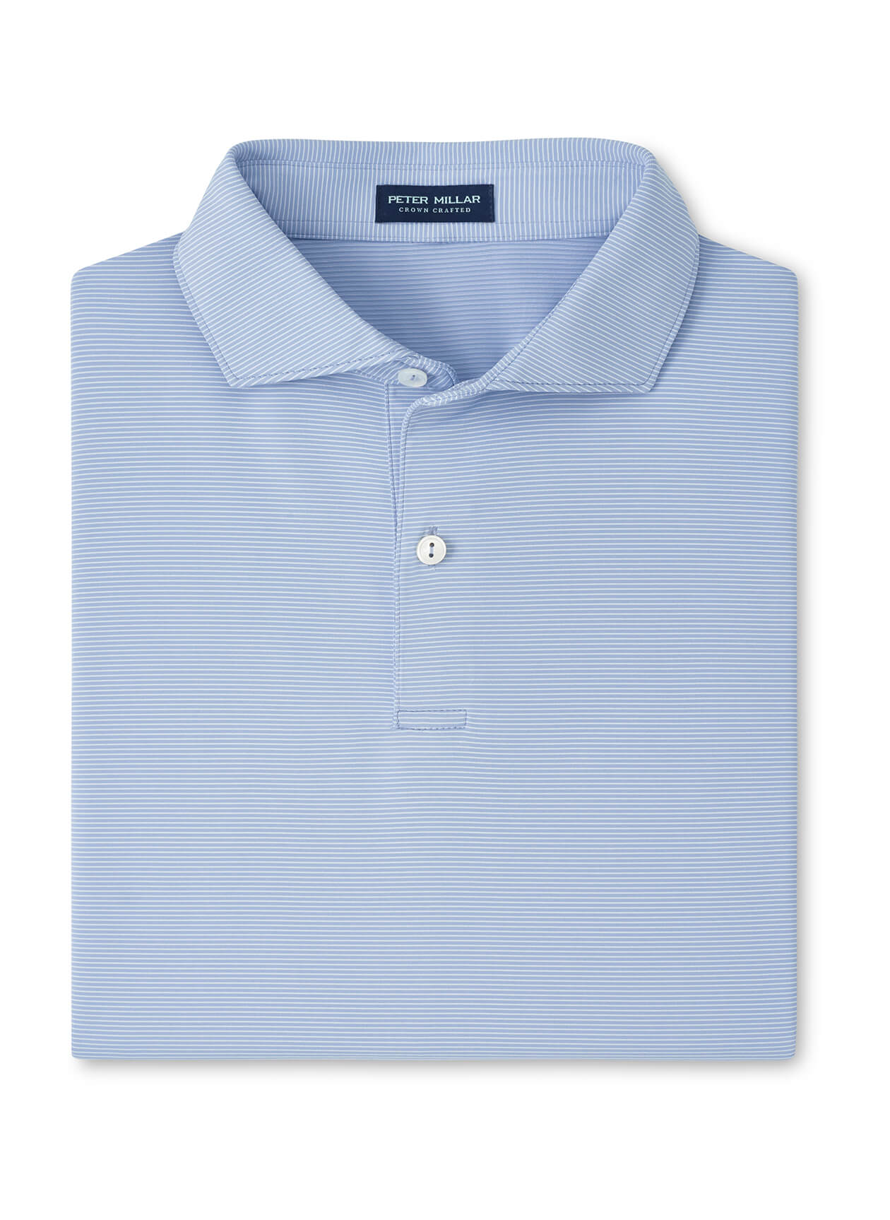 Peter Millar Men's Treble Performance Jersey Polo - Blue Brisk - XL
