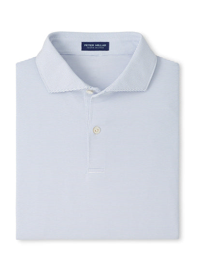 Peter Millar Men's Treble Performance Jersey Polo - Blue Brisk - 3XL