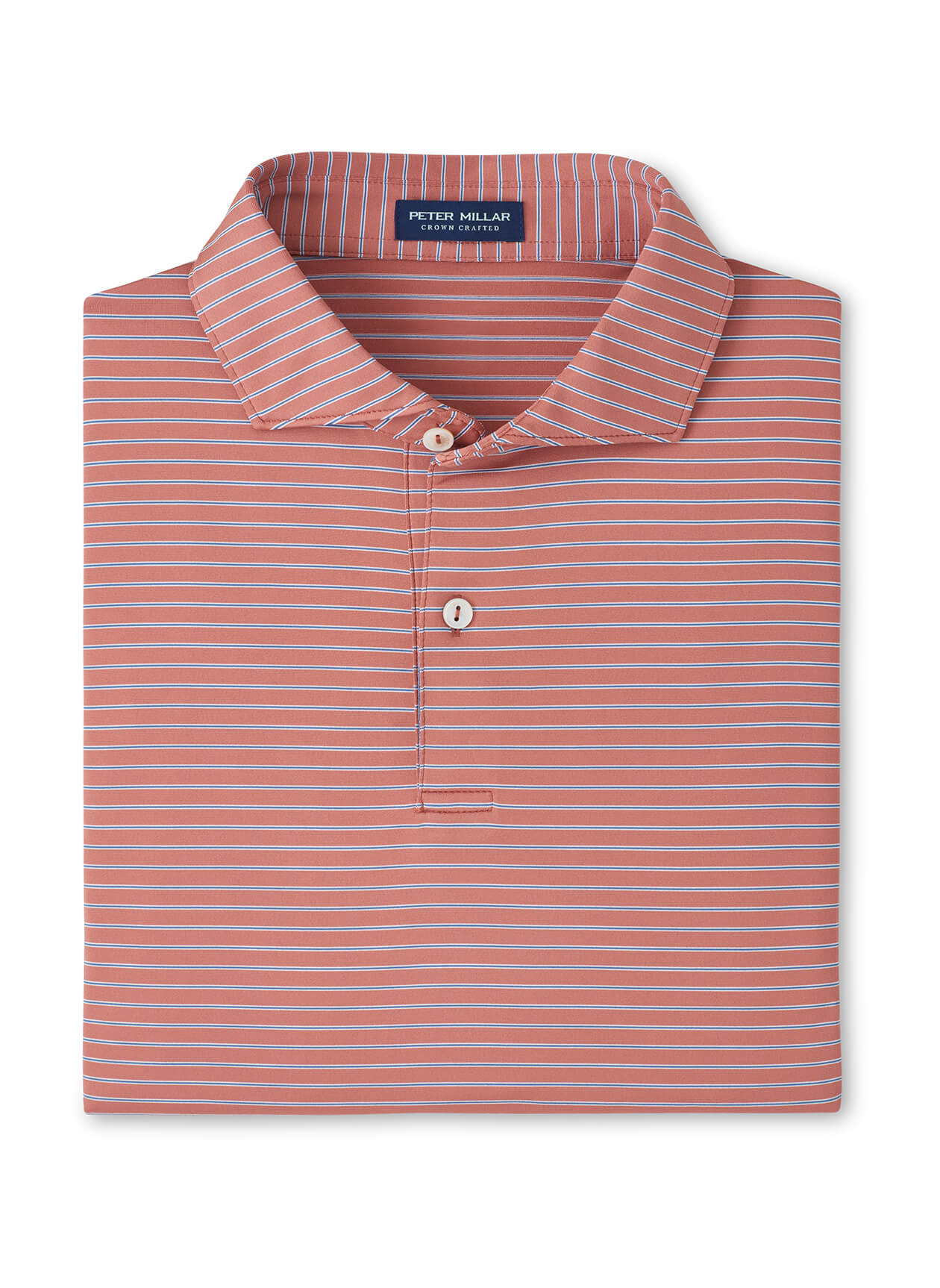 Peter Millar Men's Keynote Performance Jersey Polo - Blue Frost - MD