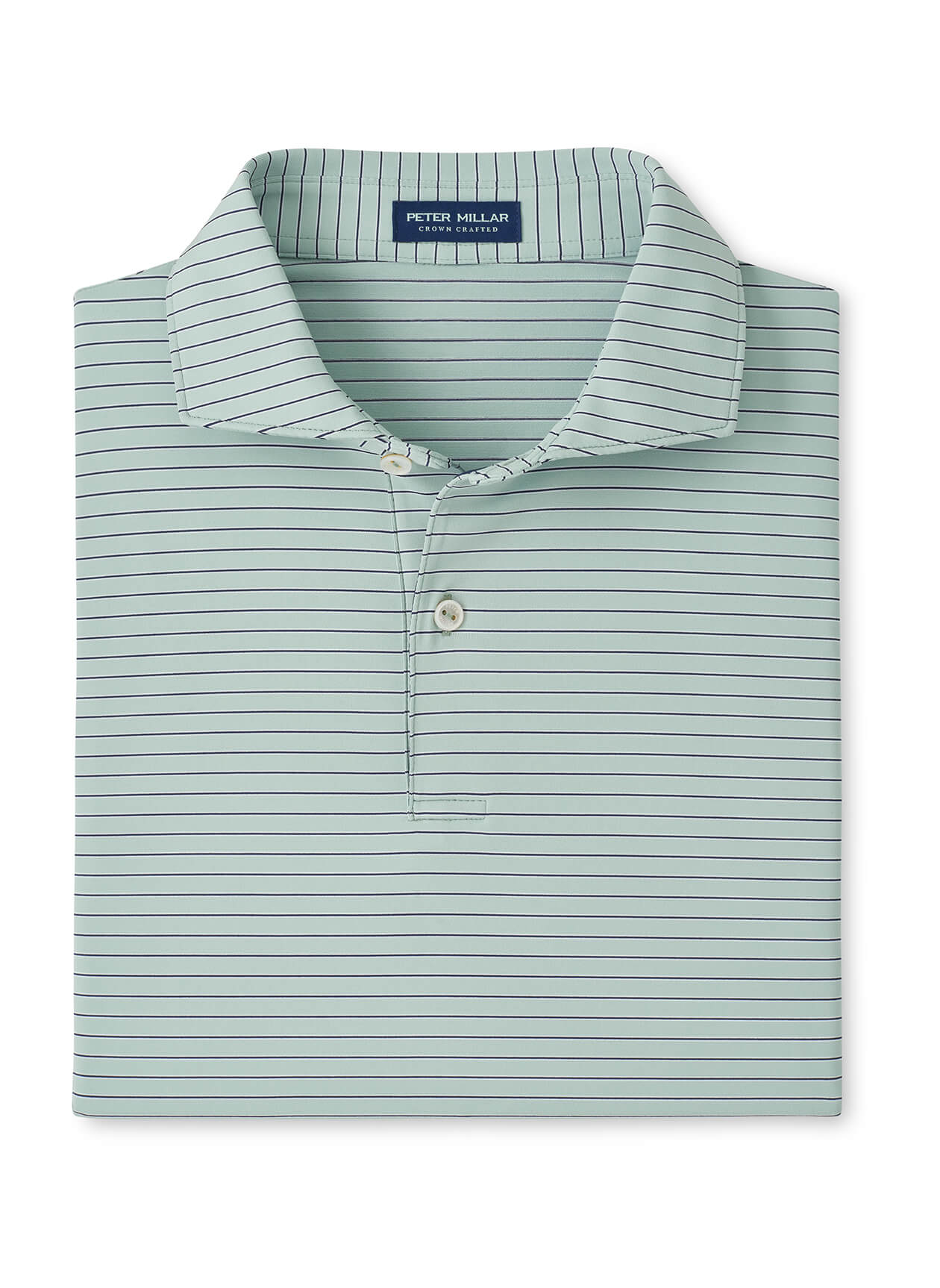 Peter Millar Men's Keynote Performance Jersey Polo - Blue Frost - LG