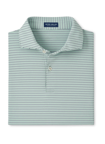 Peter Millar Men's Keynote Performance Jersey Polo - Blue Frost - LG