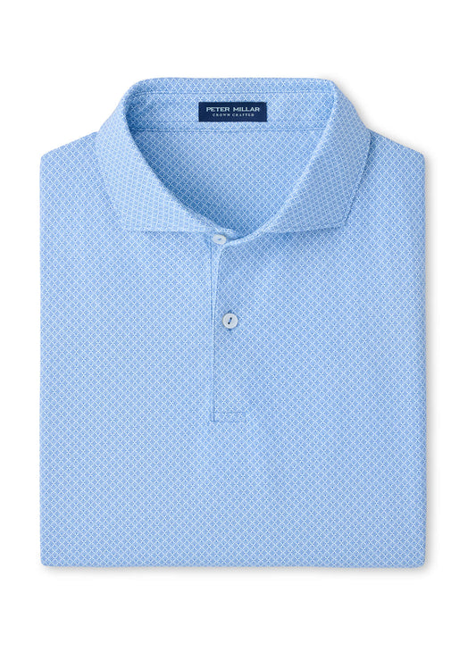 Peter Millar Men's Granada Performance Jersey Polo - Dusk Blue - SM