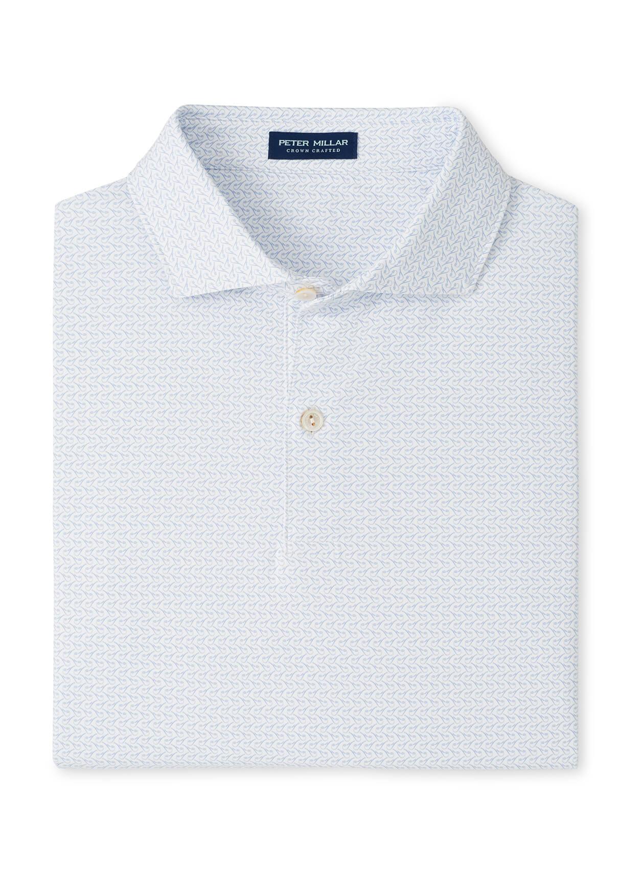 Peter Millar Men's Briar Performance Jersey Polo - White - SM