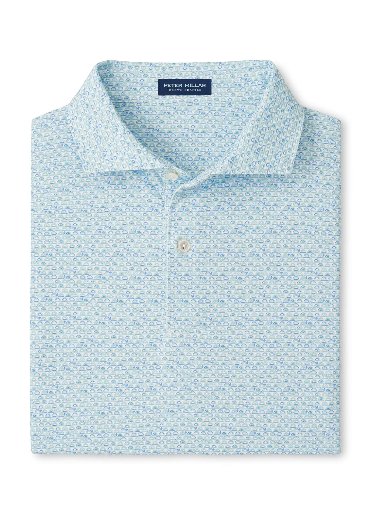 Peter Millar Men's Wood Fired Performance Jersey Polo - White - SM
