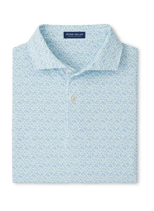Peter Millar Men's Wood Fired Performance Jersey Polo - White - SM