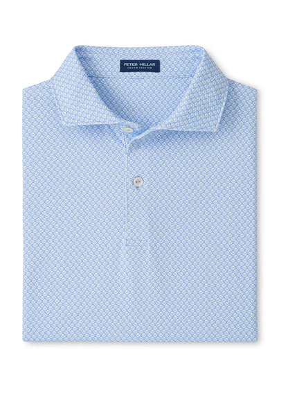 Peter Millar Men's Mayfield Performance Jersey Polo - Iris Mist - SM