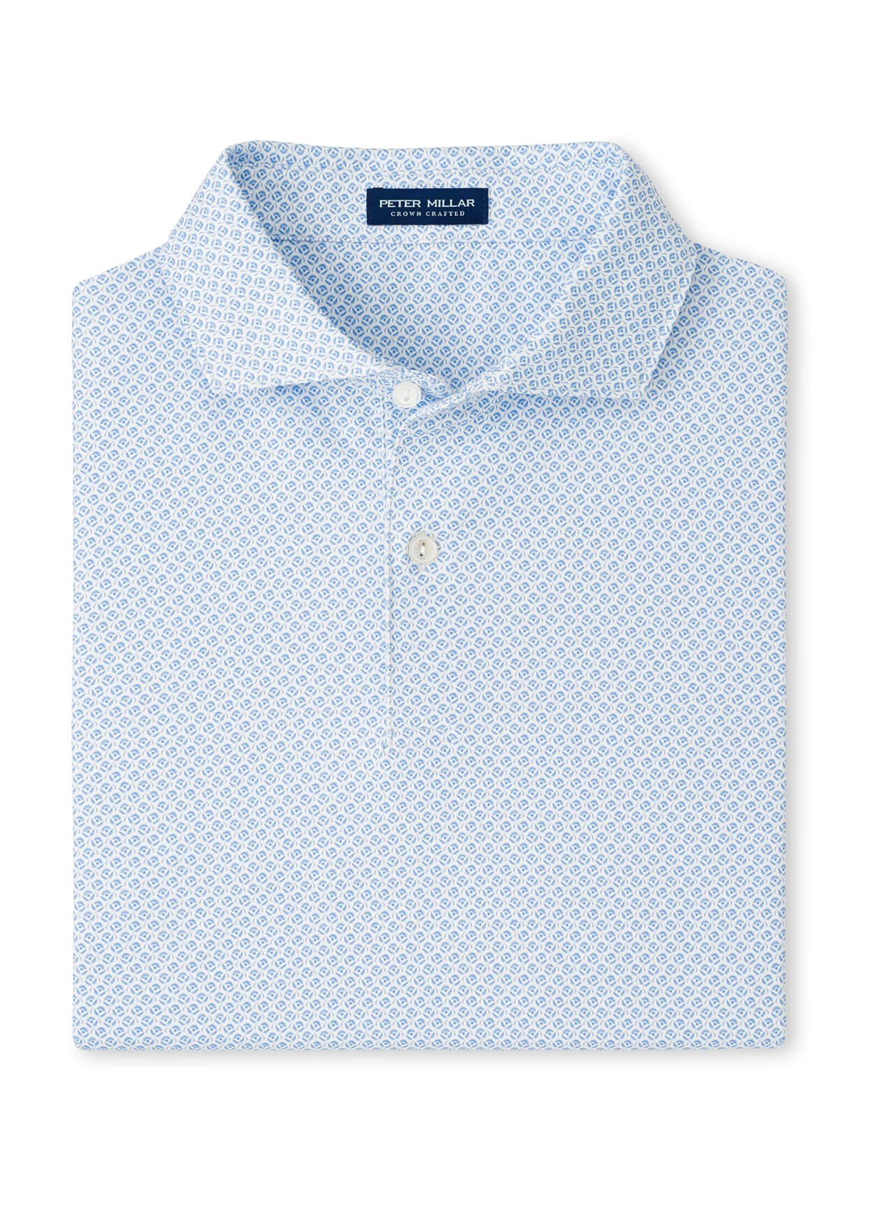 Peter Millar Men's Mayfield Performance Jersey Polo - Iris Mist - MD