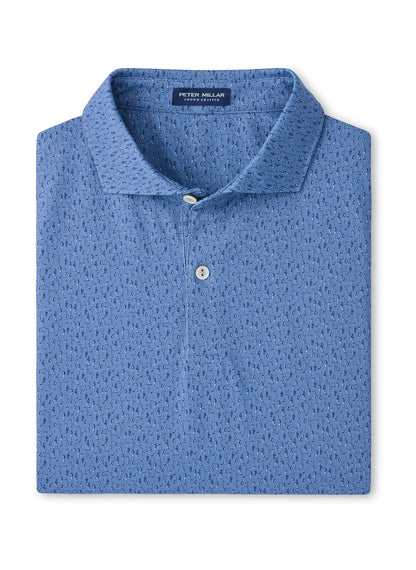 Peter Millar Men's Jazz Club Performance Jersey Polo - Storm - SM