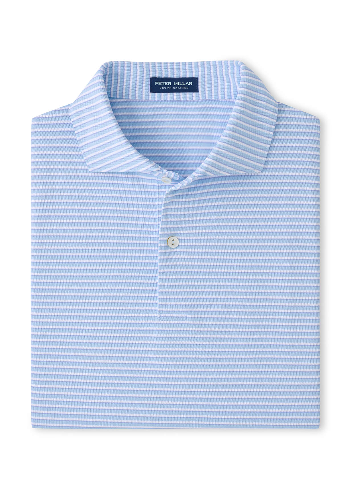 Peter Millar Men's Tempo Performance Mesh Polo SP26 - Blue Frost - SM