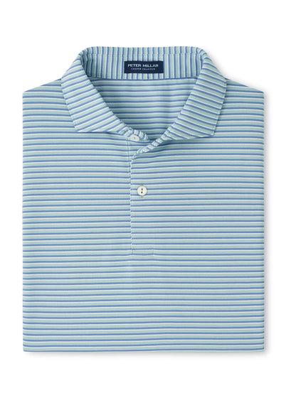 Peter Millar Men's Tempo Performance Mesh Polo SP26 - Blue Frost - MD