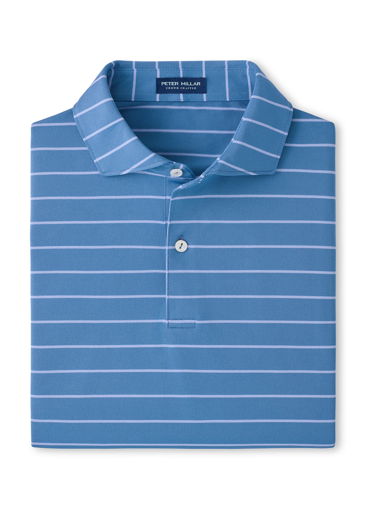 Peter Millar Men's Coda Performance Mesh Polo SP26 - Blue Brisk - MD