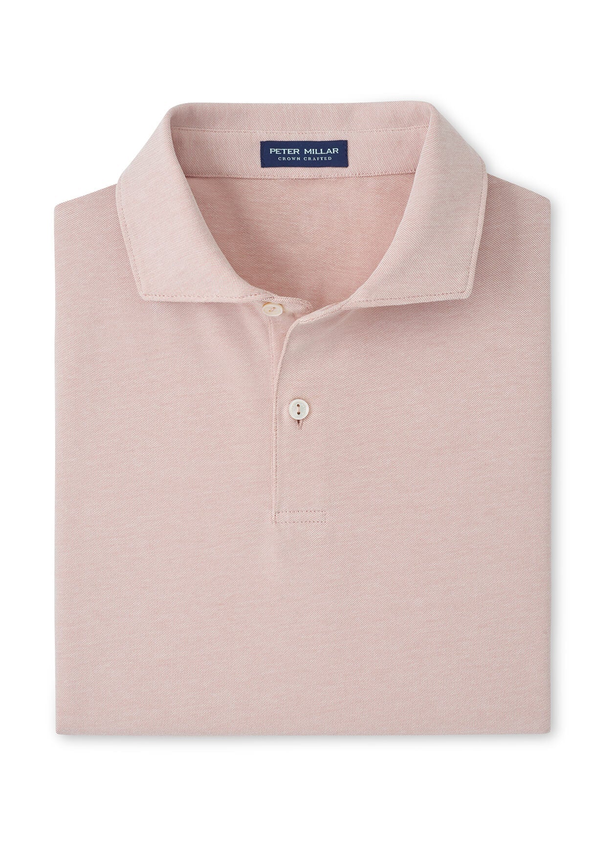 Peter Millar Men's Albatross Cotton-Blend Pique Polo SP26 - Faded Scarlet - SM