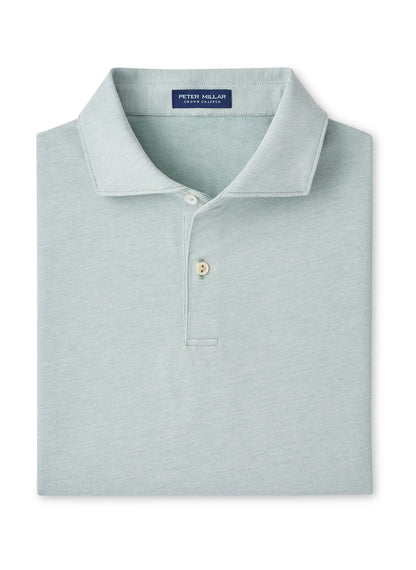 Peter Millar Men's Albatross Cotton-Blend Pique Polo SP26 - Faded Scarlet - LG