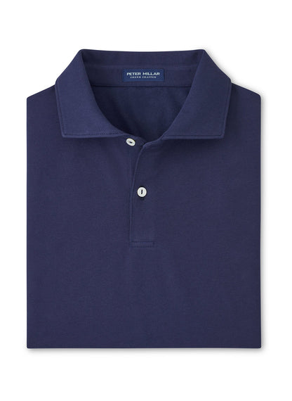 Peter Millar Men's Albatross Cotton-Blend Pique Polo SP26 - Faded Scarlet - XL