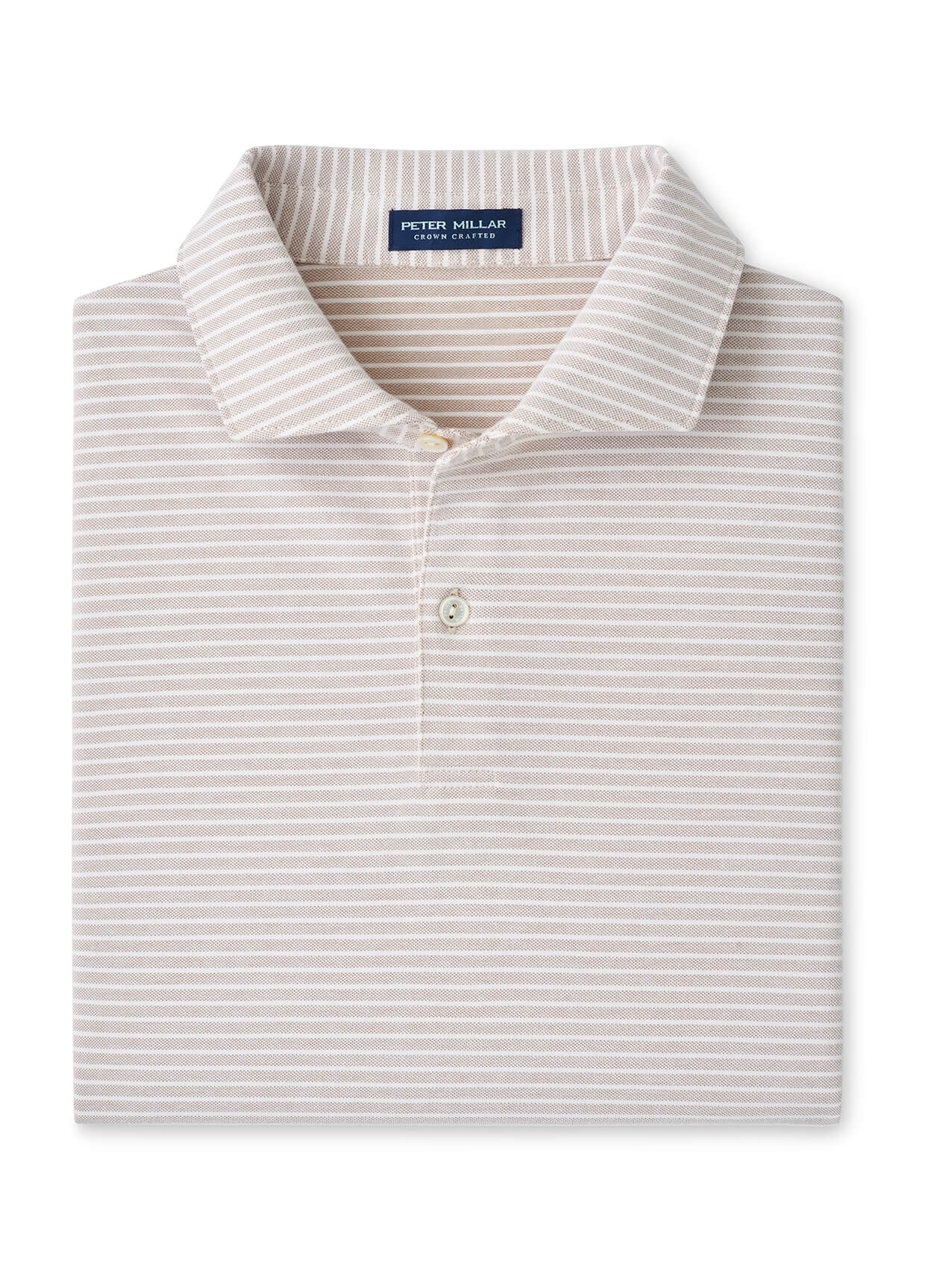 Peter Millar Men's Albatross Stripe Cotton-Blend Pique Polo - Blue Brisk - XXL