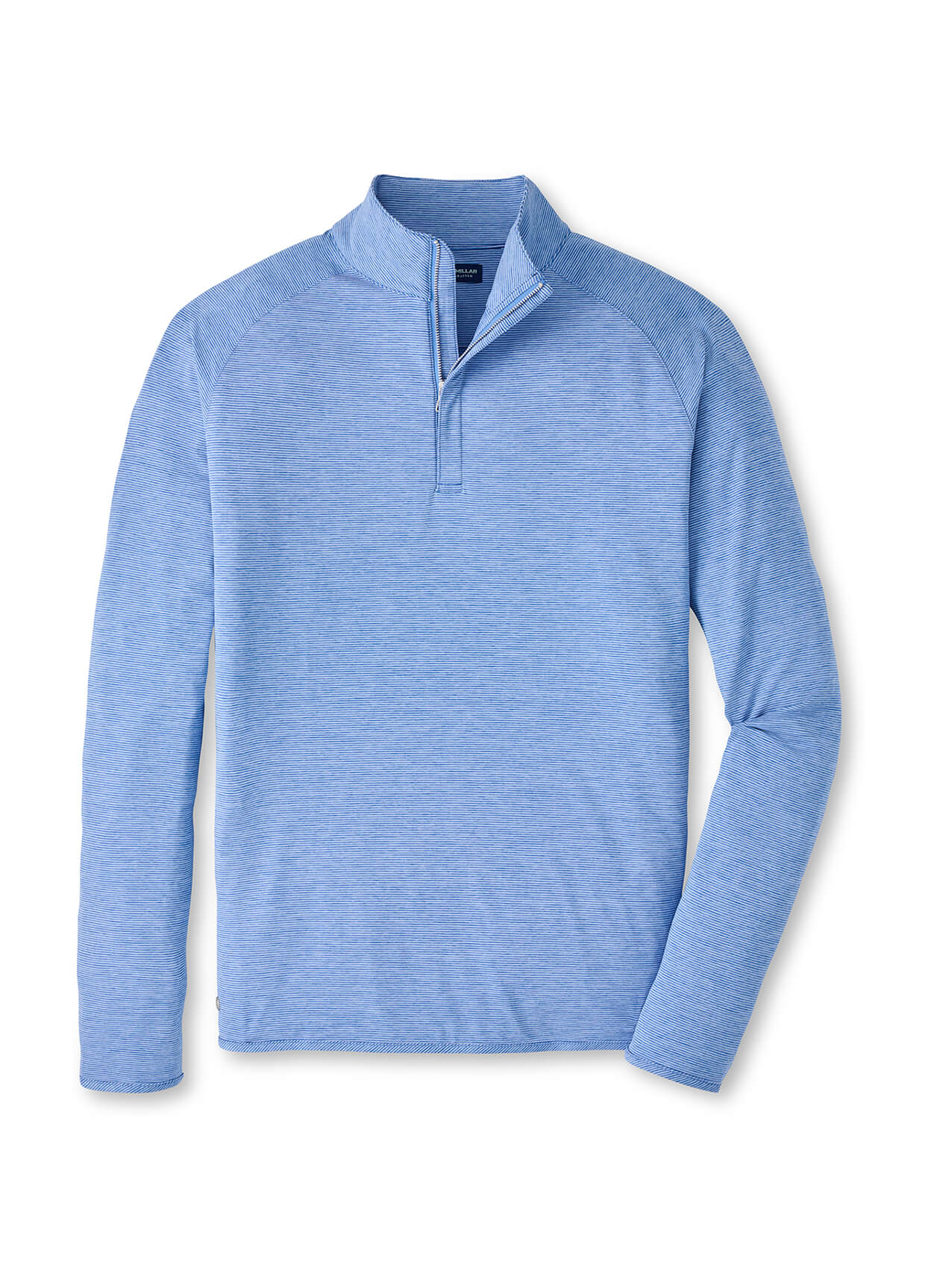 Peter Millar Men's Stealth Stripe Performance Quarter-Zip - Dusk Blue - SM