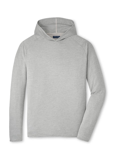 Peter Millar Men's Stealth Performance Hoodie SP26 - Gale Grey - SM
