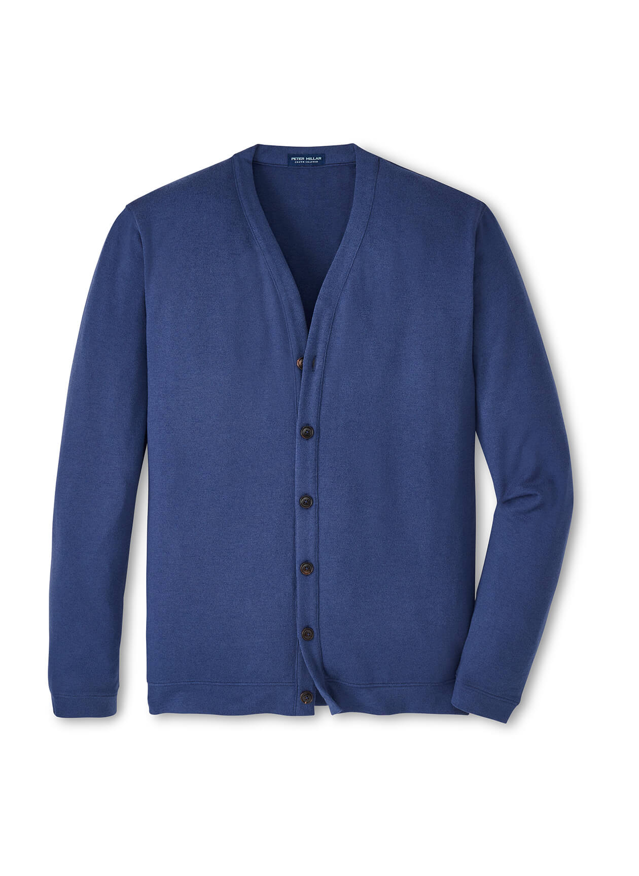 Peter Millar Men's Latrobe Performance Button-Front Cardigan - Navy - SM