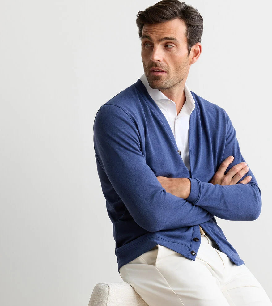 Peter Millar Men's Latrobe Performance Button-Front Cardigan