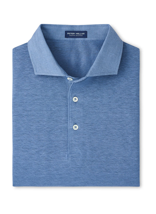Peter Millar Men's Astino Linen Polo - Storm - SM