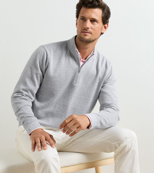 Peter Millar Men's Barlow Quarter-Zip Sweater