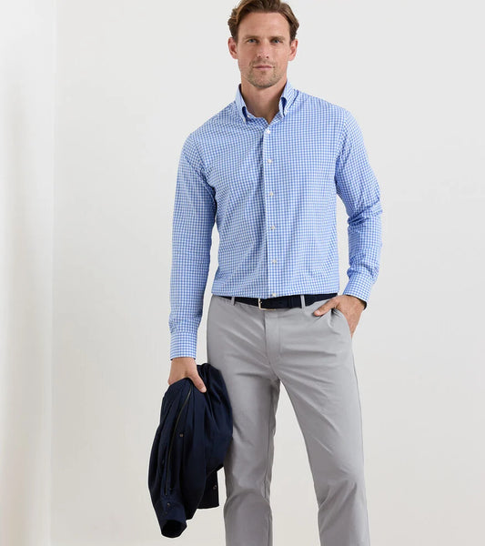 Peter Millar Men's Bienville Performance Poplin Sport Shirt