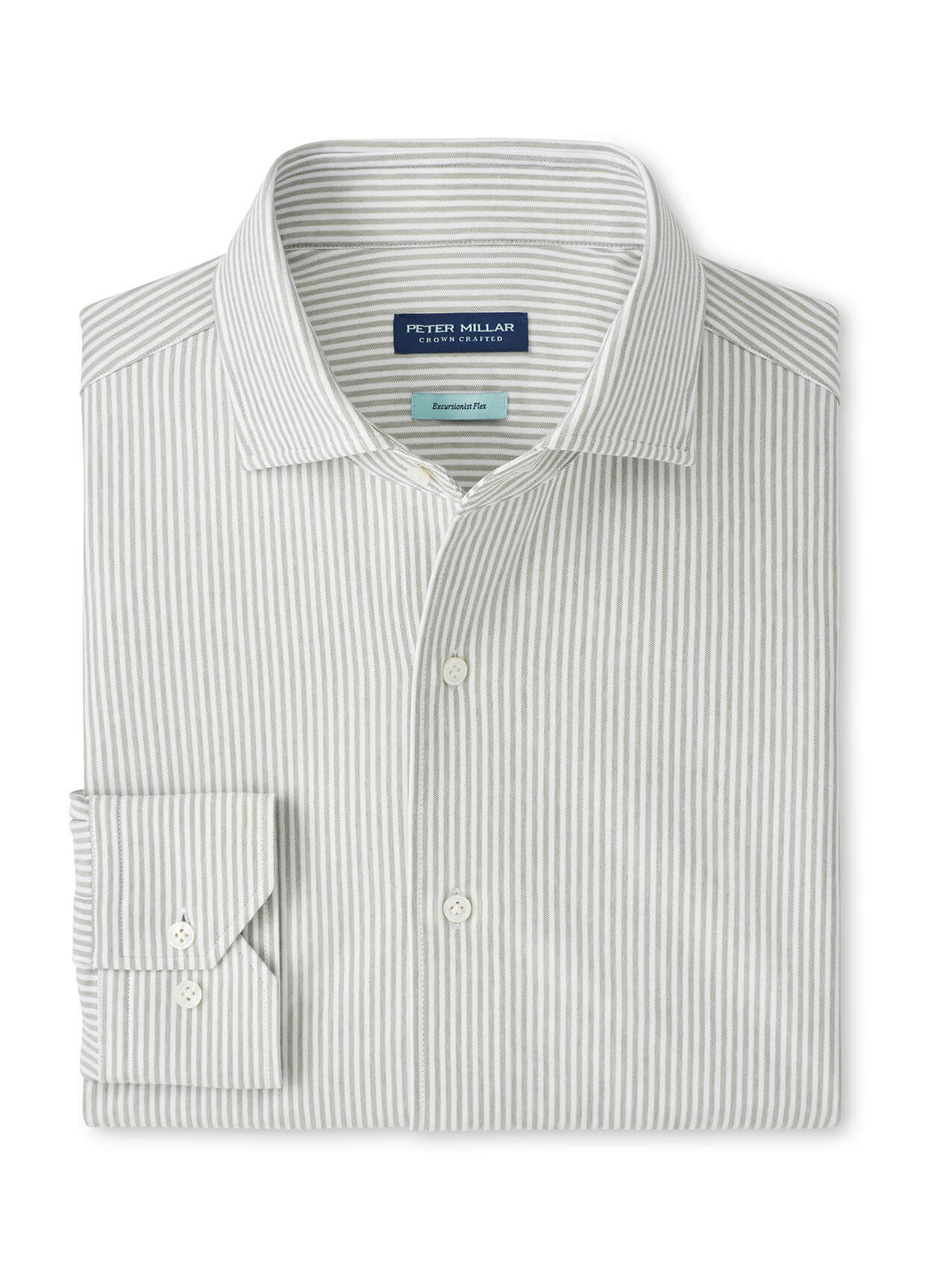 Peter Millar Men's Excursionist Flex Stripe Sport Shirt SP26 - Blue Frost - LG