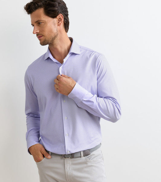 Peter Millar Men's Excursionist Flex Gingham Sport Shirt SP26