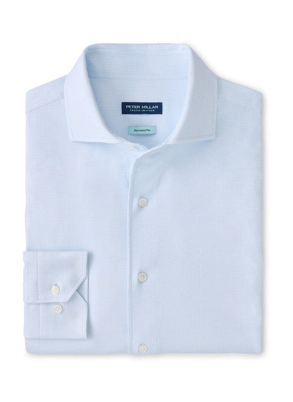 Peter Millar Men's Excursionist Flex Print Sport Shirt SP26 - Blue Frost - SM