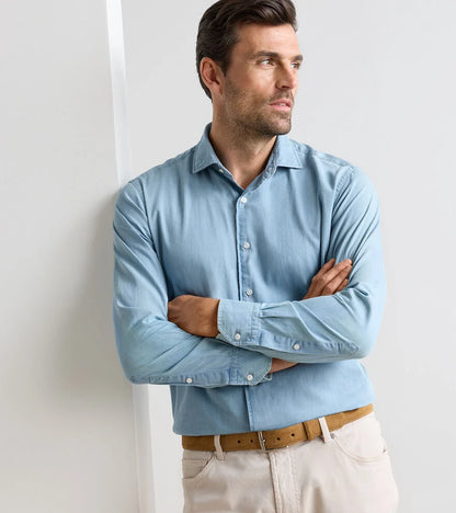 Peter Millar Men's Elio Cotton Sport Shirt SP26