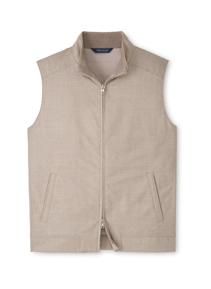 Peter Millar Men's Excursionist Lite Vest SP26 - Dark Sand - SM