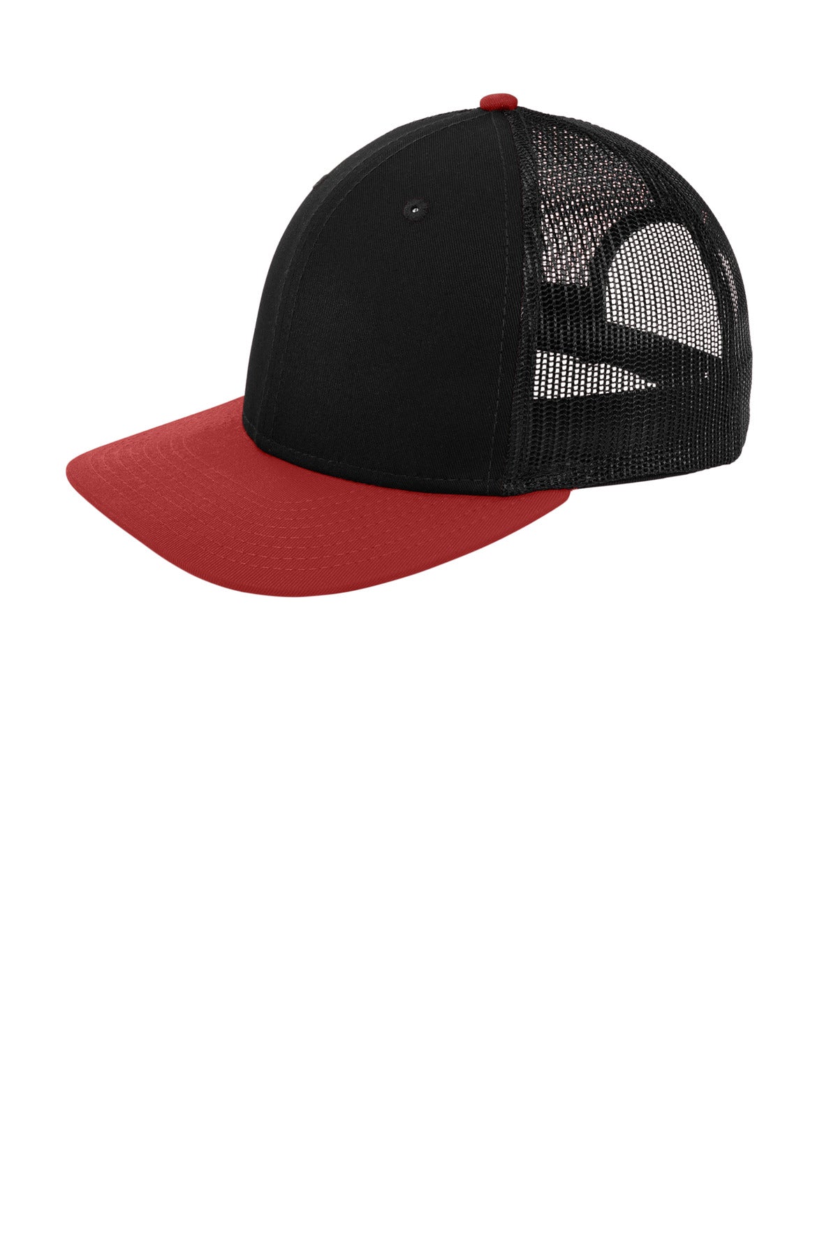 SanMar NE207_blackscarlet_hat_left.jpg