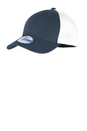 Black/Black New Era Youth Stretch Mesh Cap. NE302  - T/C