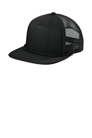 Black New Era Foam Rope Trucker Cap NE410