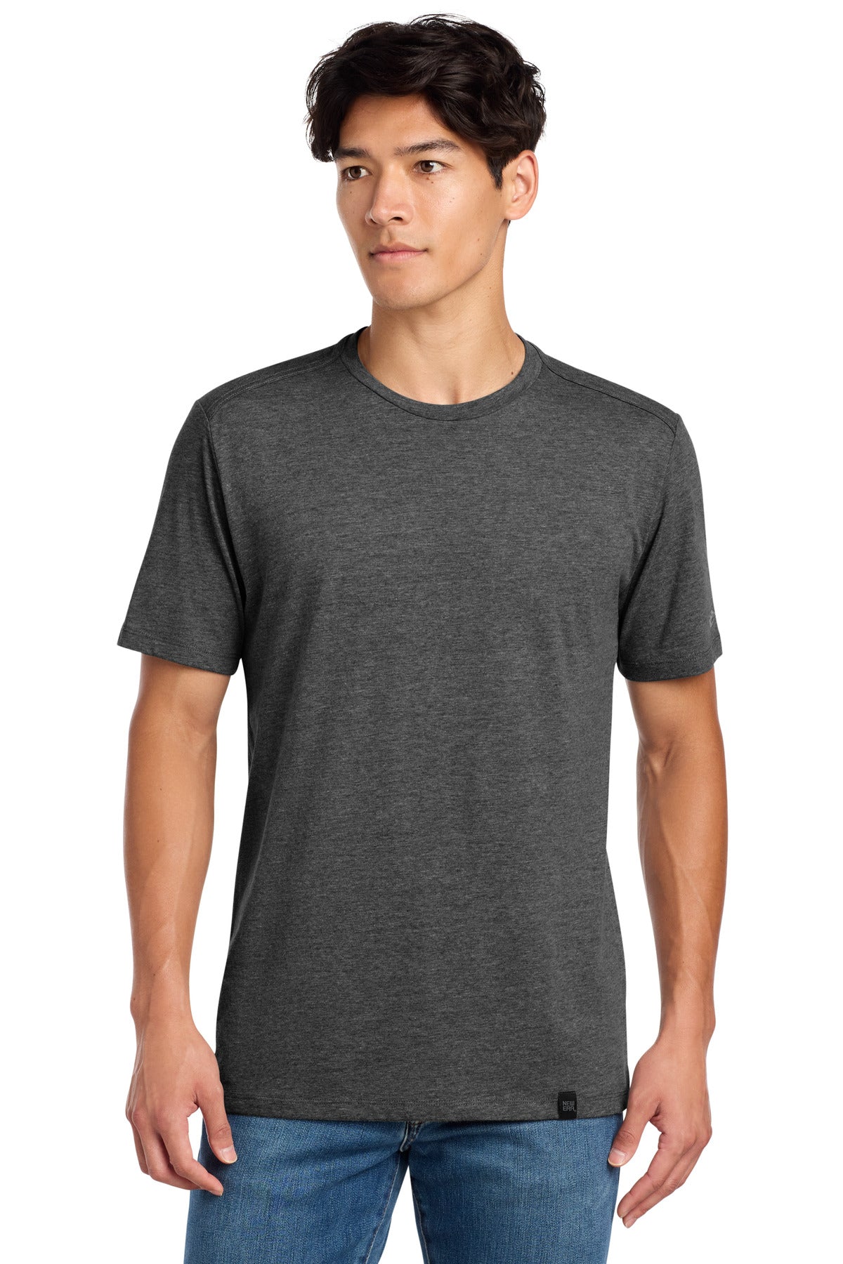 SanMar NEA100_blackheather_model_front.jpg