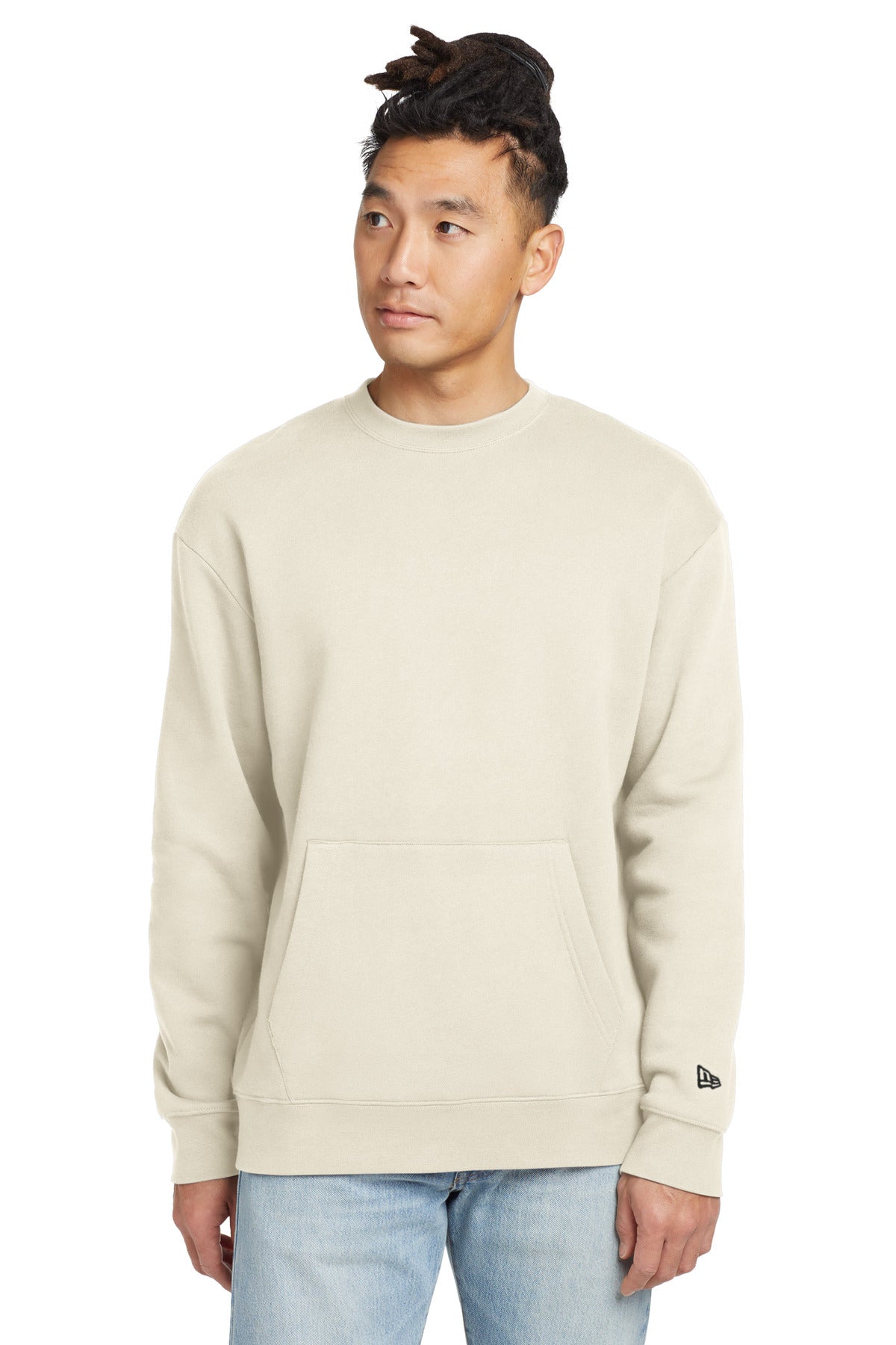 SanMar NEA527_softbeige_model_front.jpg