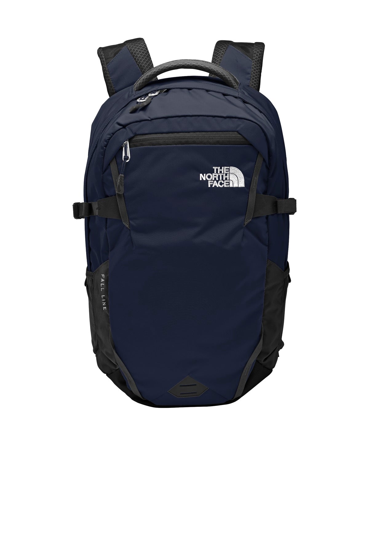 Front View of Cosm Bl/As Gry The North Face Fall Line Backpack. NF0A3KX7