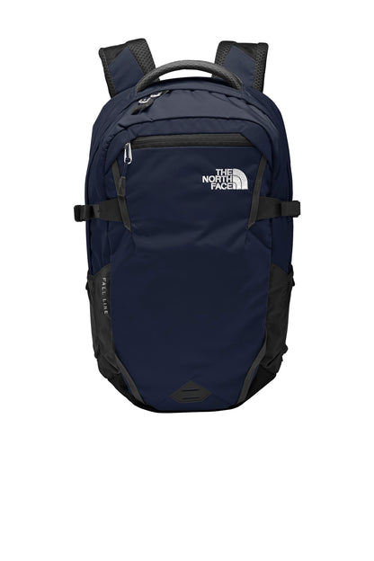Front View of Cosm Bl/As Gry The North Face Fall Line Backpack. NF0A3KX7