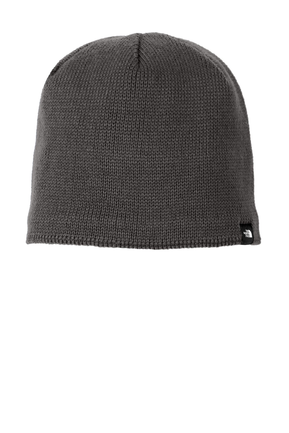 Front View of Asphalt Grey The North Face Mountain Beanie. NF0A4VUB